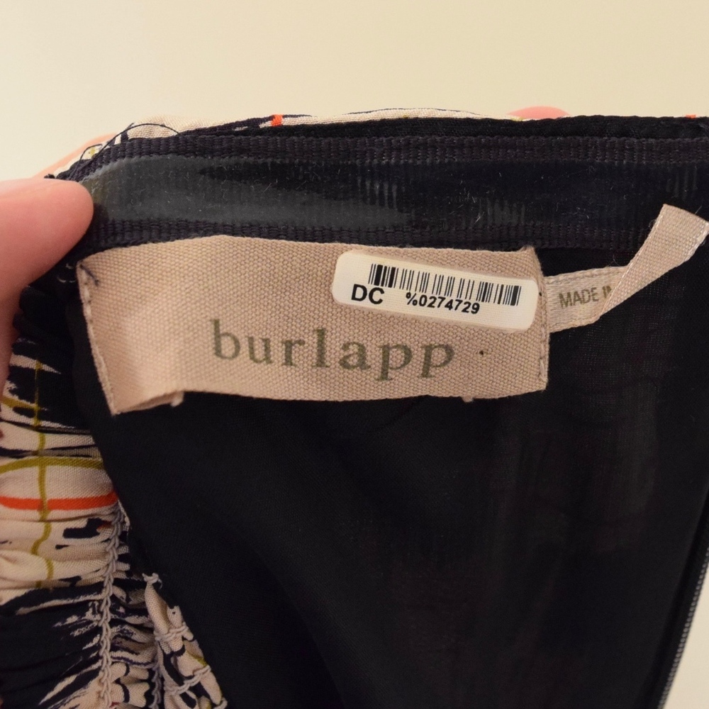 Anthropologie Blurred Shapes Silk Dress - Picture 3 of 5